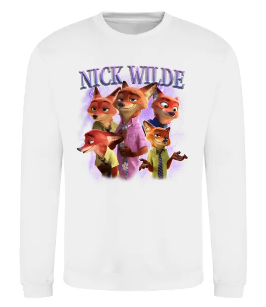 Свитшот Nick Wilde Белый фото