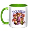 Чашка з кольоровою ручкою Nick Wilde Лаймовий фото