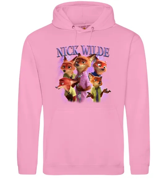 Женская толстовка (худи) Nick Wilde Розовый фото