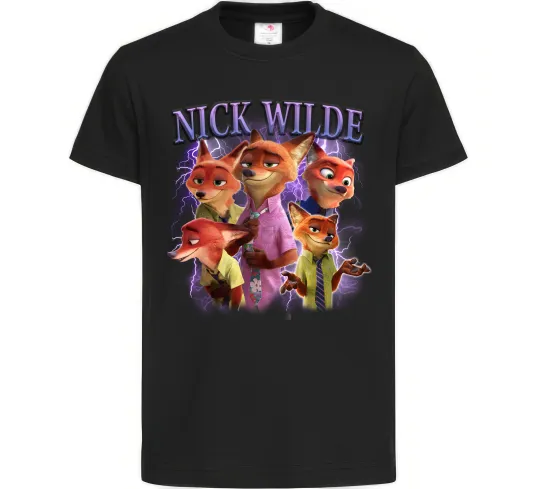 Детская футболка Nick Wilde Черный фото