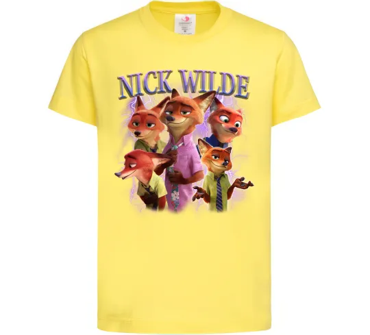 Детская футболка Nick Wilde Лимонный фото
