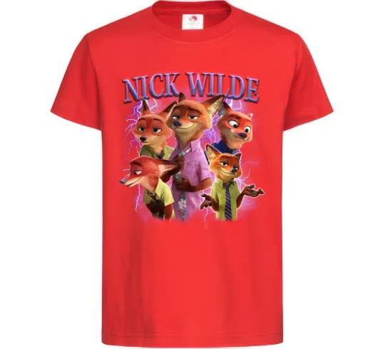 Детская футболка Nick Wilde Красный фото