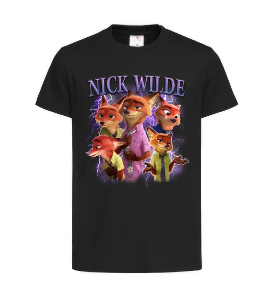 Детская футболка Nick Wilde Черный фото