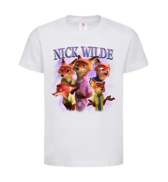 Детская футболка Nick Wilde Белый фото