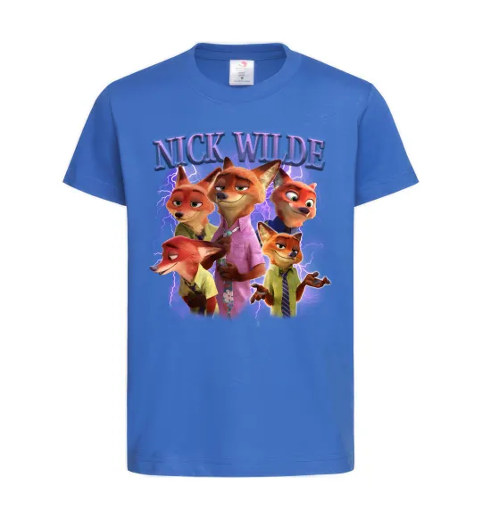 Детская футболка Nick Wilde Ярко-синий фото