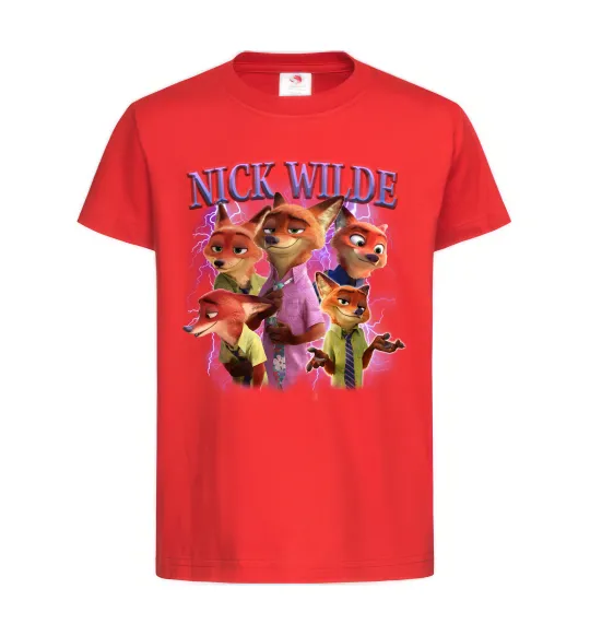 Детская футболка Nick Wilde Красный фото