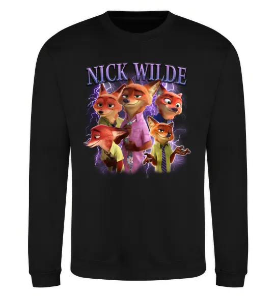 Свитшот Nick Wilde Черный фото