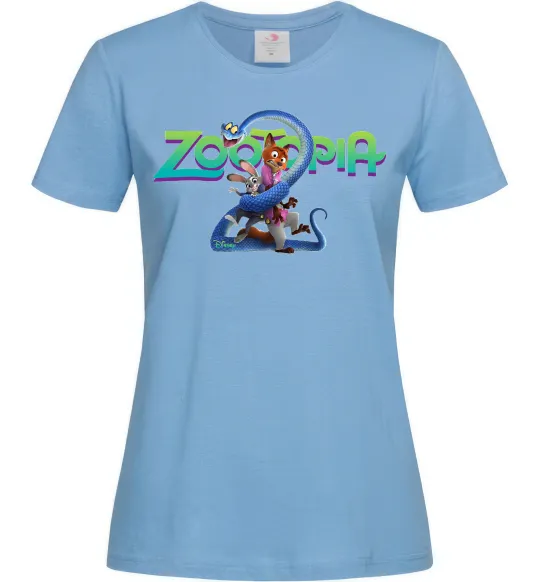 Женская футболка Zootopia 2 Голубой фото