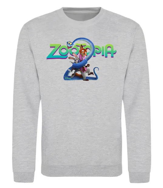 Світшот Zootopia 2 Сірий меланж фото