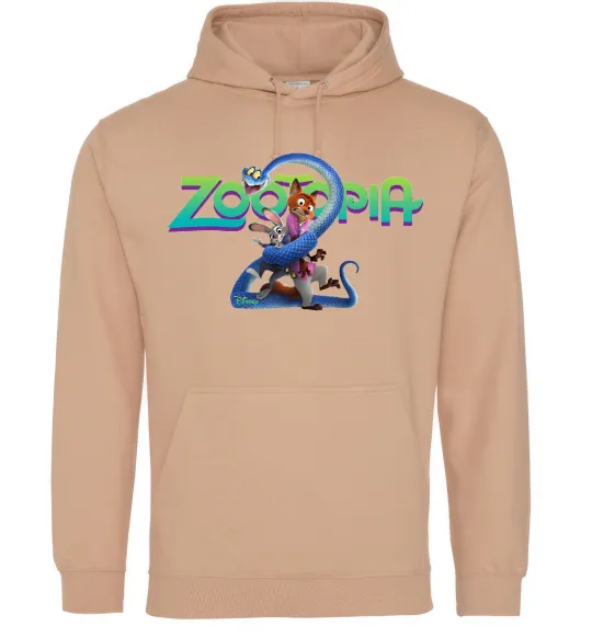 Мужская толстовка (худи) Zootopia 2 Песочный фото