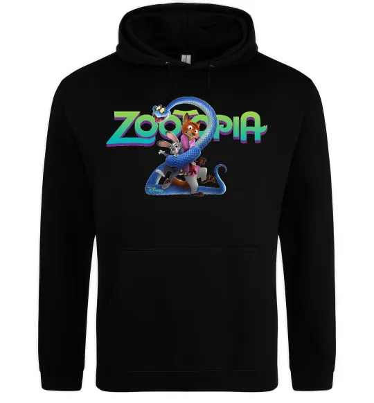 Женская толстовка (худи) Zootopia 2 Черный фото