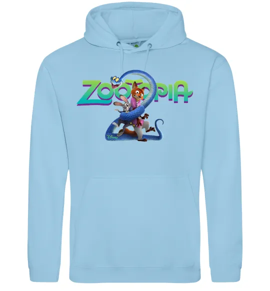 Женская толстовка (худи) Zootopia 2 Голубой фото