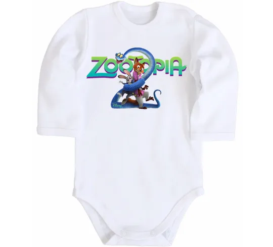 Детский боди Zootopia 2 Белый фото
