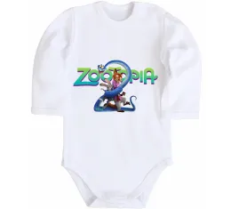 Дитячий бодік Zootopia disney Білий фото