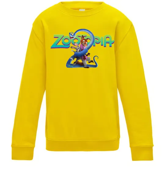 Детский Свитшот Zootopia 2 Солнечно желтый фото