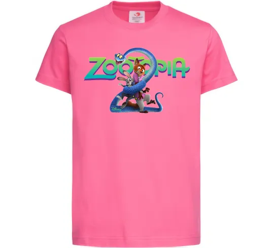 Детская футболка Zootopia 2 Ярко-розовый фото