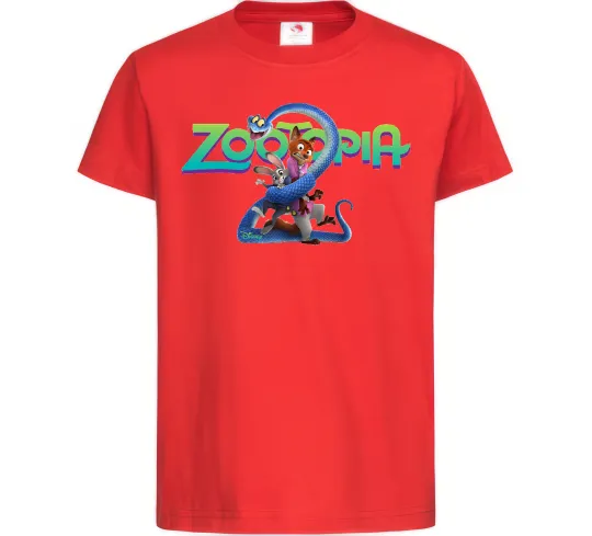 Детская футболка Zootopia 2 Красный фото