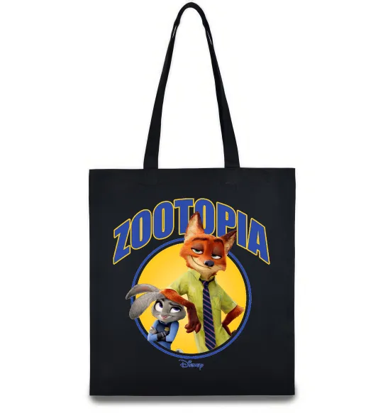 Эко-сумка Нік та Джуді Зоотрополіс Черный фото