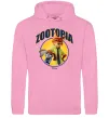 Жіноча толстовка (худі) Нік та Джуді Зоотрополіс Рожевий фото