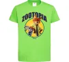 Детская футболка Нік та Джуді Зоотрополіс Лаймовый Детская футболка Нік та Джуді Зоотрополіс Лаймовый фото