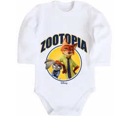 Дитячий бодік Zootopia disney Білий фото