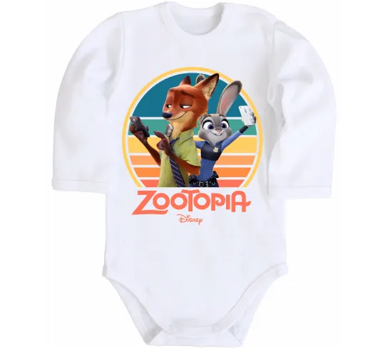 Детский боди Nick and Judy selfie Белый фото