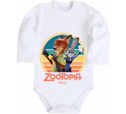 Дитячий бодік Zootopia disney Білий фото