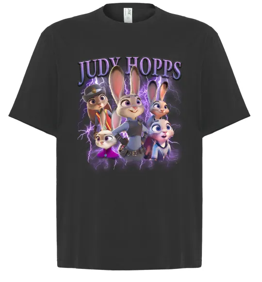 Футболка Оверсайз Judy Hopps Черный фото