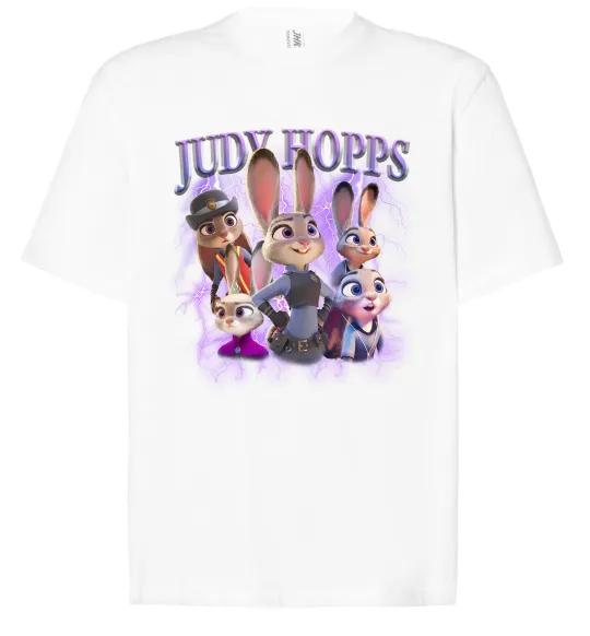 Футболка Оверсайз Judy Hopps Белый фото