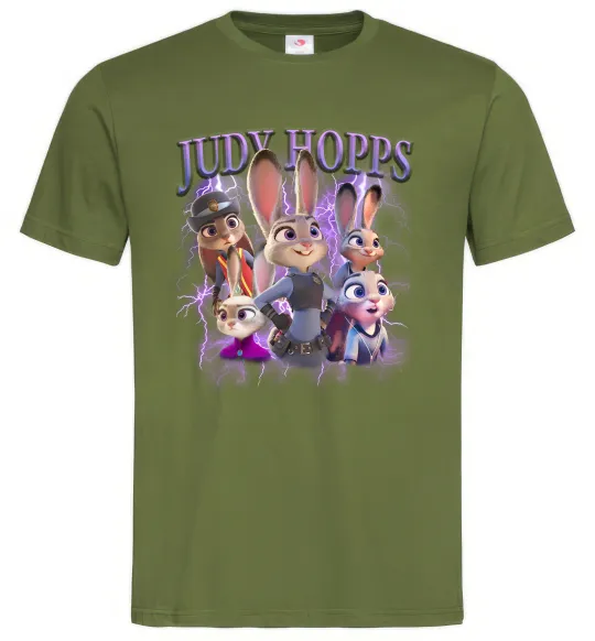 Мужская футболка Judy Hopps Оливковый фото