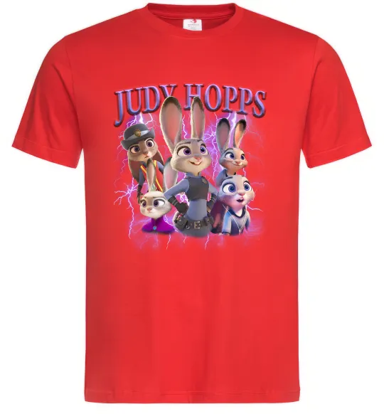 Мужская футболка Judy Hopps Красный фото