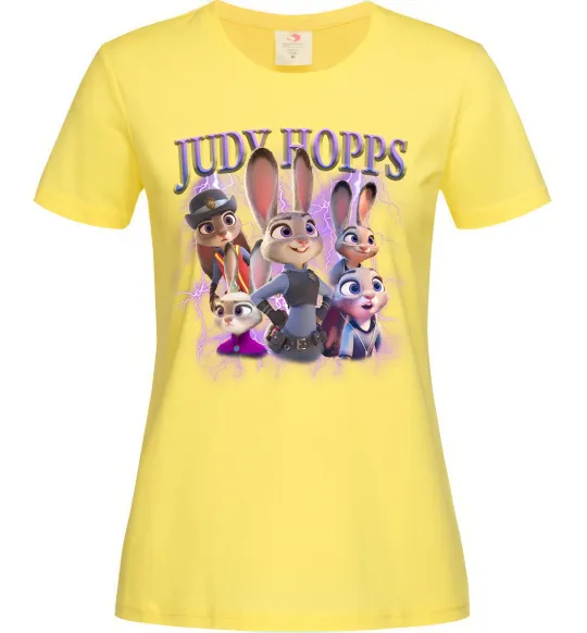 Женская футболка Judy Hopps Лимонный фото