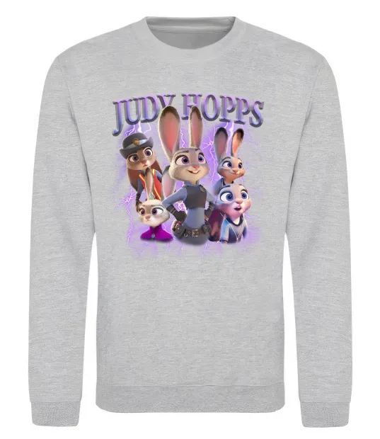 Світшот Judy Hopps Сірий меланж фото