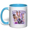 Чашка с цветной ручкой Judy Hopps Голубой фото