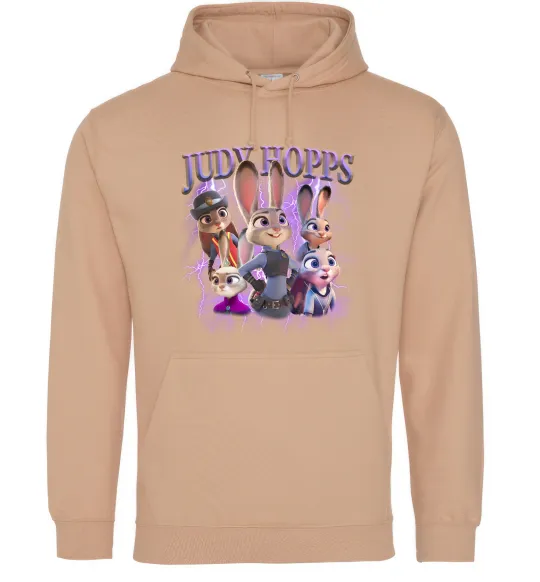 Мужская толстовка (худи) Judy Hopps Песочный фото