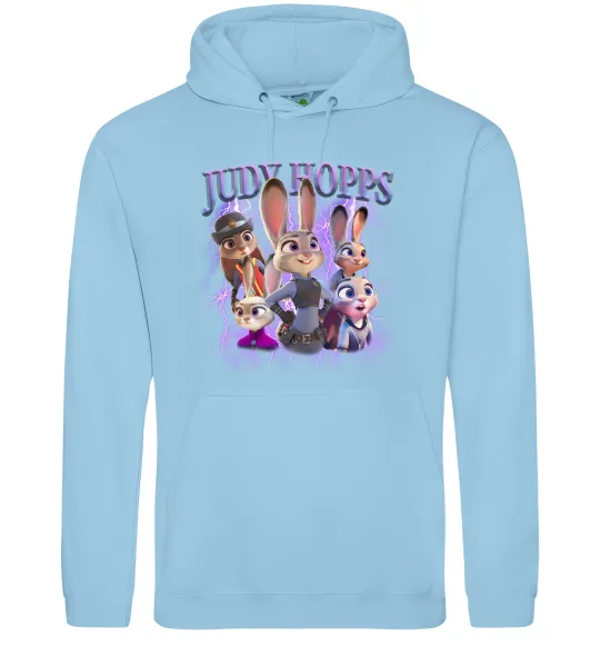 Мужская толстовка (худи) Judy Hopps Голубой фото