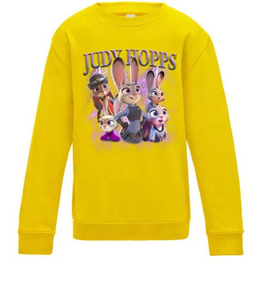 Детский Свитшот Judy Hopps Солнечно желтый фото