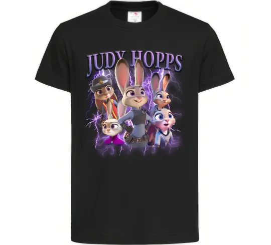 Детская футболка Judy Hopps Черный фото