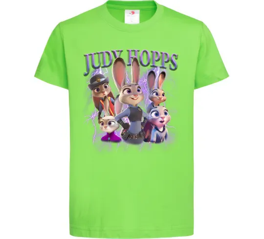 Детская футболка Judy Hopps Лаймовый фото