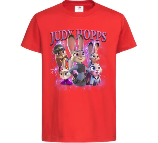 Детская футболка Judy Hopps Красный фото