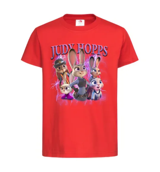Детская футболка Judy Hopps Красный фото