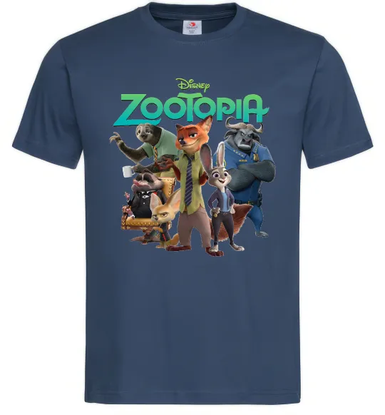 Мужская футболка Zootopia disney Темно-синий фото