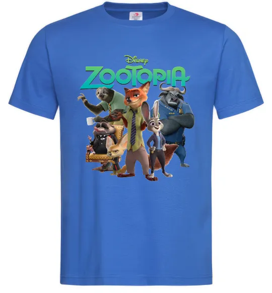 Мужская футболка Zootopia disney Ярко-синий фото