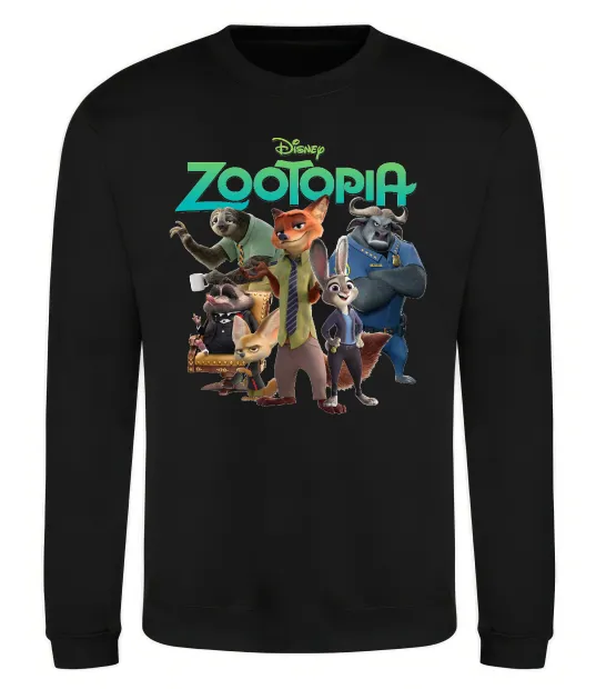 Світшот Zootopia disney Чорний фото