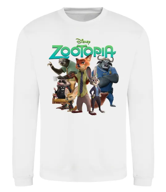 Світшот Zootopia disney Білий фото