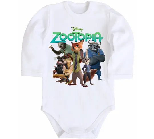 Детский боди Zootopia disney Белый фото
