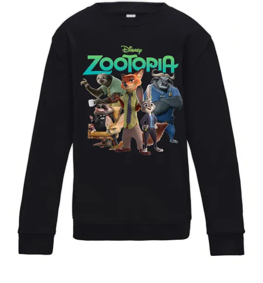 Детский Свитшот Zootopia disney Черный фото
