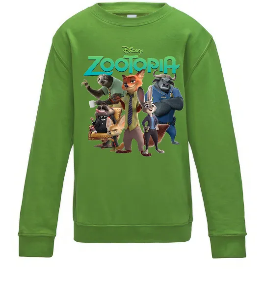 Детский Свитшот Zootopia disney Лаймовый фото
