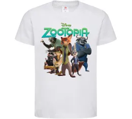 Детская футболка Zootopia disney Белый фото