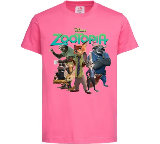 Детская футболка Zootopia disney Ярко-розовый фото